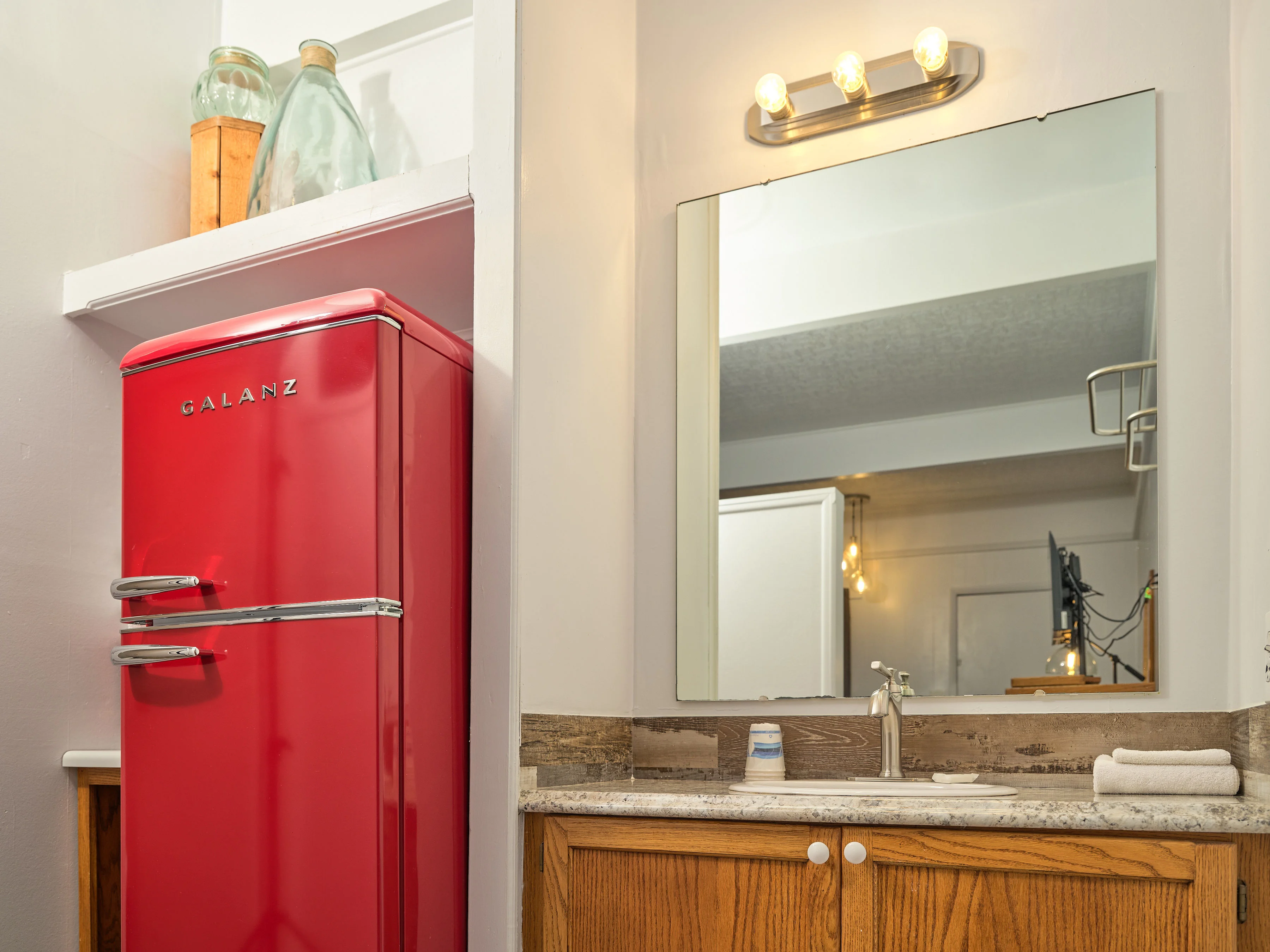 Refrigerator and Microwave